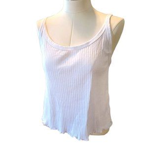 Old Navy White Tank Tops Woman's Plus Size 3X Lettuce Edge NWT JJ1984